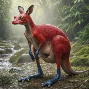 Kangaroo + Strawberry frog